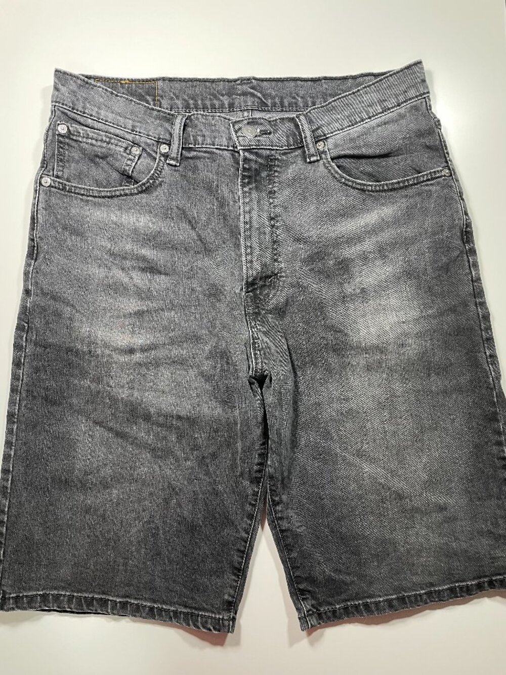 Levi’s 569 Men’s Gray Denim Loose Fit Shorts Size 34 Cotton Classic Levis